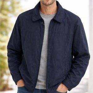 Weatherproof Bomber Jacket XXL Lightweight Microfiber Polyester Full Zip Black